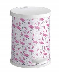 Odpadkový kôš Meliconi Economy Metal 12L FLAMINGO