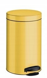 Odpadkový kôš oceľový Meliconi NEW LINE 14 L žltý