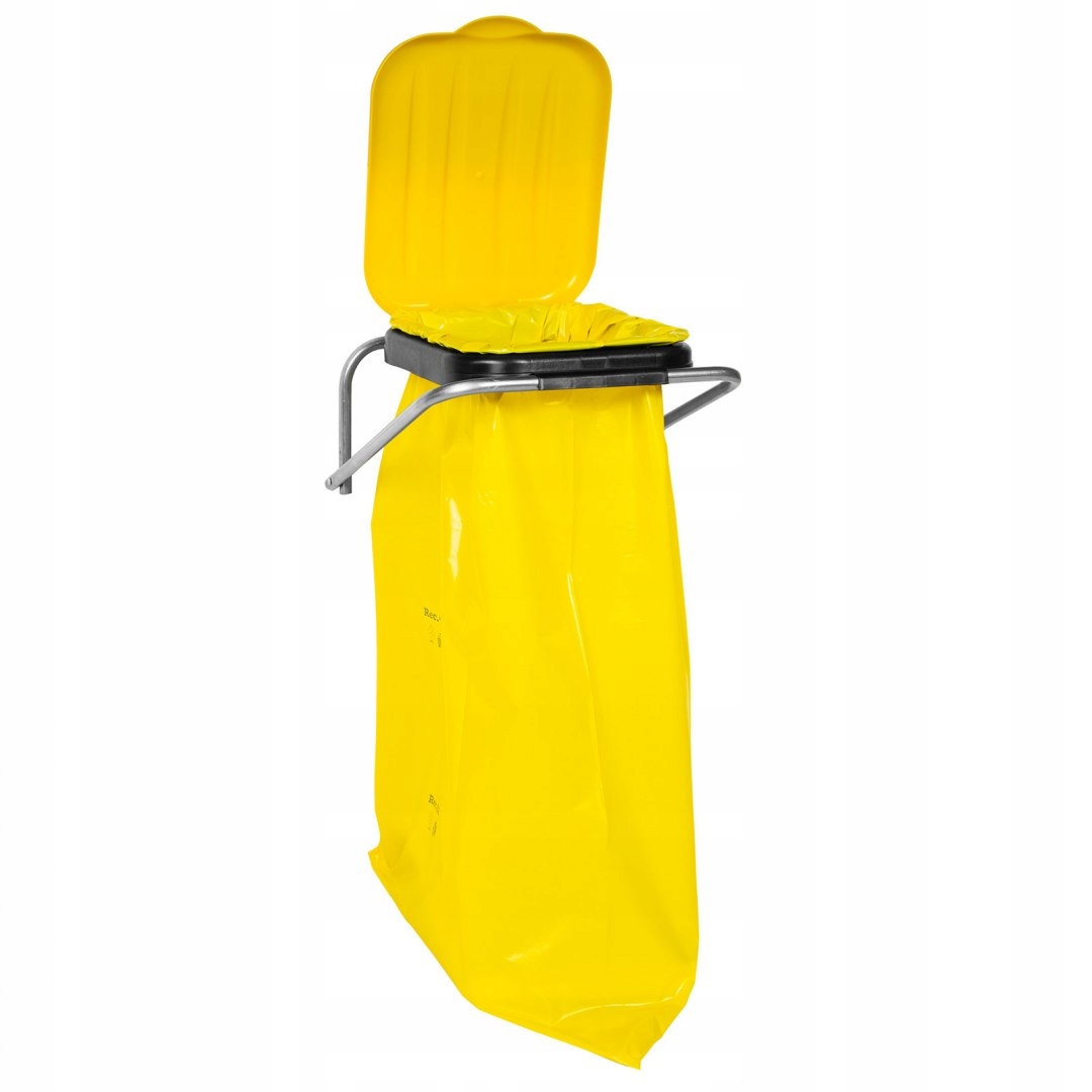 DRŽIAK NA STENU NA ODPADOVÝ TAŠKA 120 L ŽLTÁ