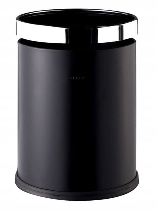 Stella Accessories Otvorený kôš 10 L s okrajom čierny