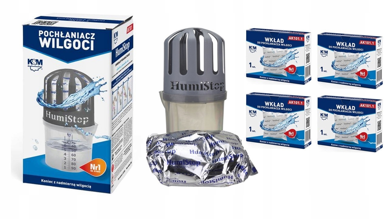 Odvlhčovač vzduchu - ABSORBER VLHKOSTI HUMISTOP + 4 KAZETY