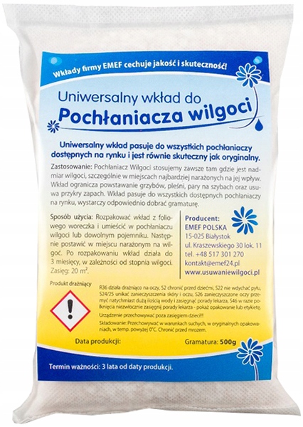 Odvlhčovač vzduchu - Absorbér vlhkosti - sušiaca kartuša 250g 20 ks