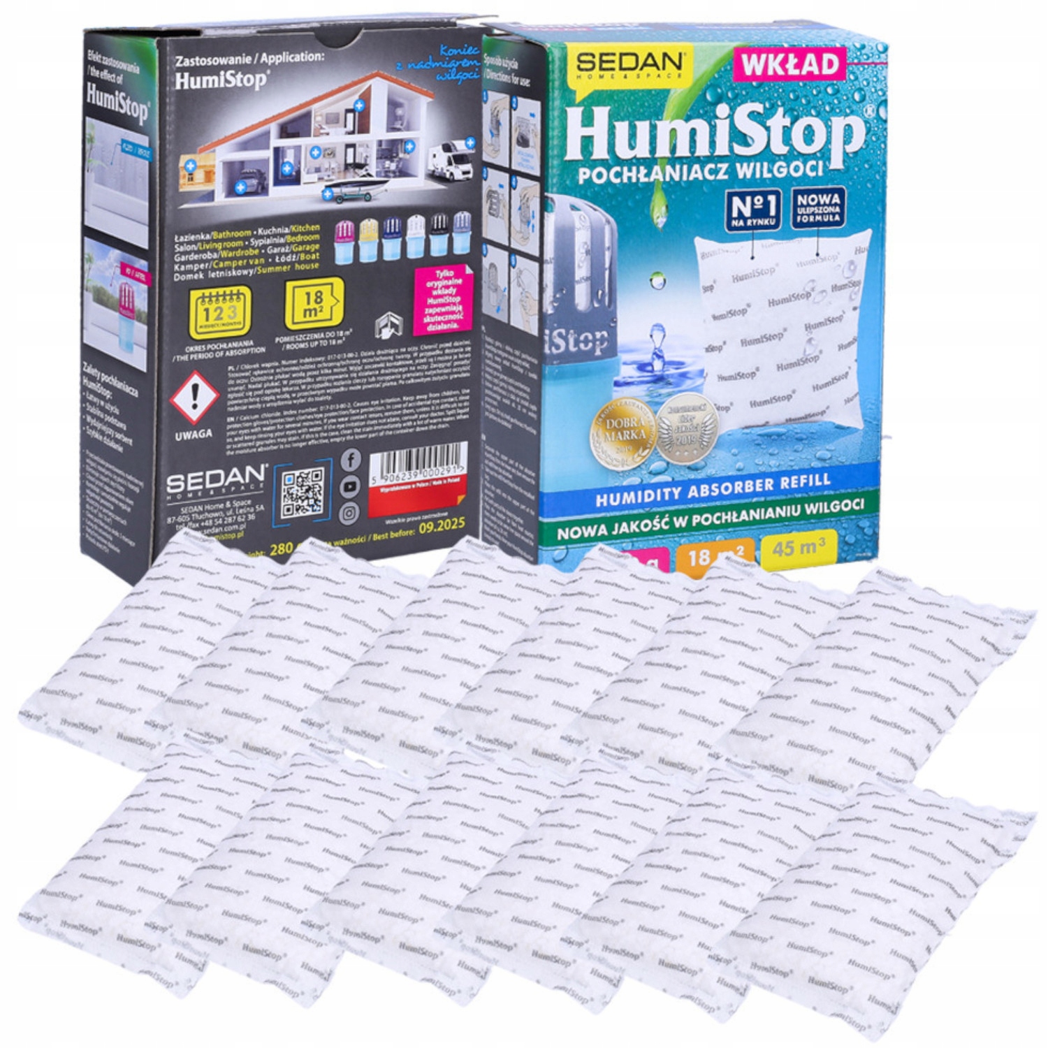 Odvlhčovač vzduchu - HumiStop -12 - VLOŽKY VLHKOSTI KAZETY