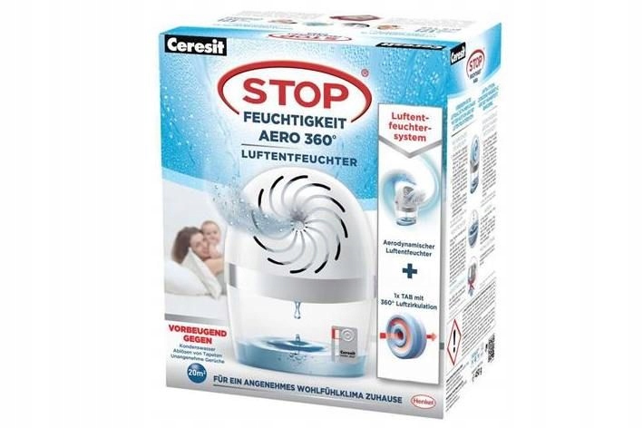 Odvlhčovač vzduchu - Ceresit absorbér vlhkosti AERO 360 + náplň 450g