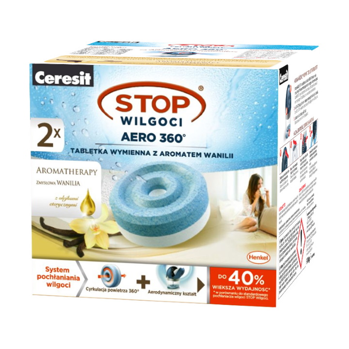 Odvlhčovač vzduchu - CERESIT VLHKOSTI ABSORBER AERO AROMATHE TABLETY