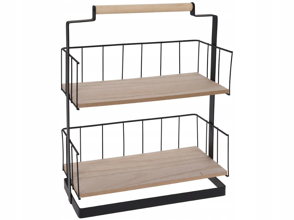 Polička do kúpelne - Kovová polička do kúpeľne 40cm na kozmetiku - LOFT