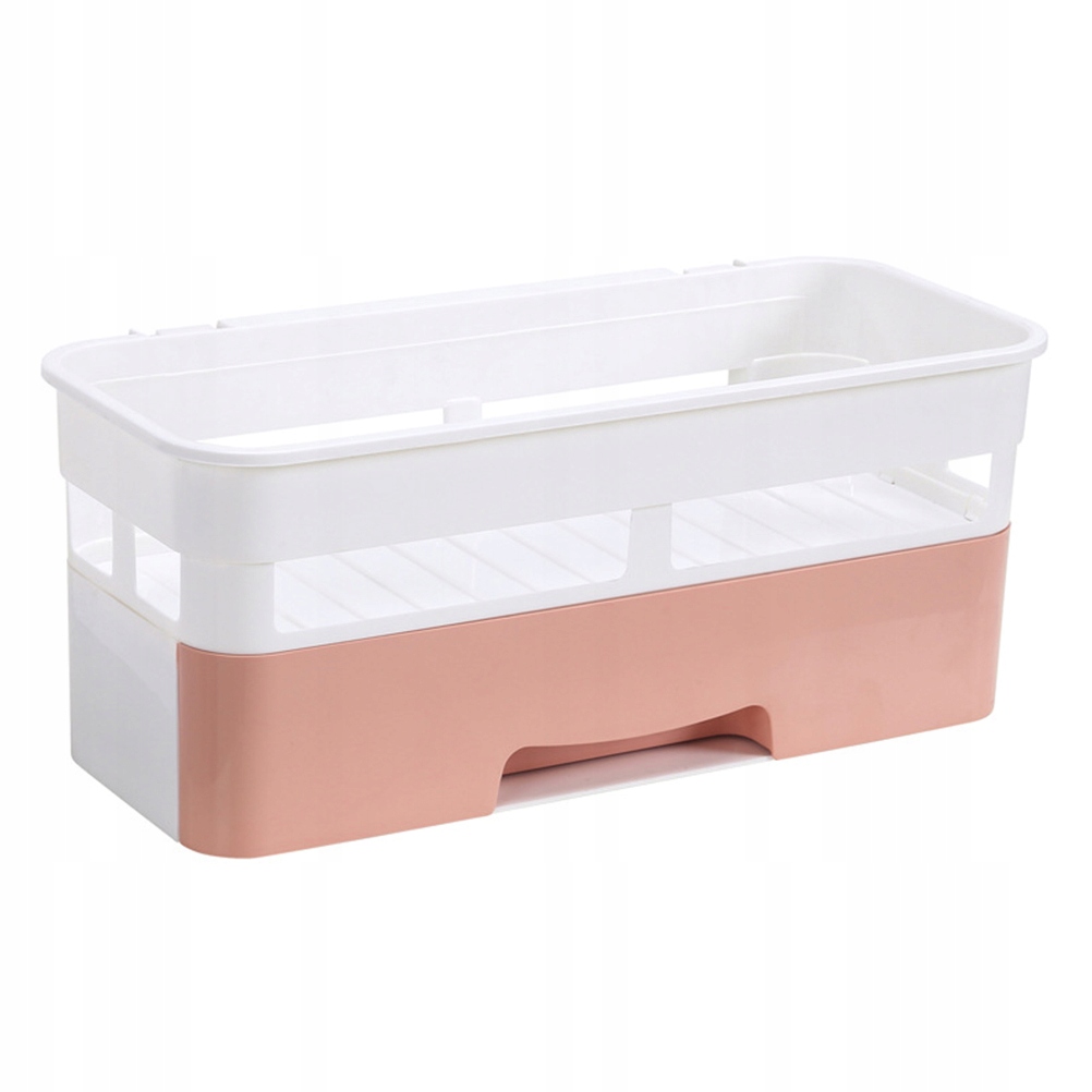 Polička do kúpelne - 1Pc Storage Rack Punch Free Storage Stand Practica