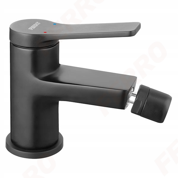 Bidetová batéria - Stojanový mixér Ferro Stratos Black Bidet, čierny