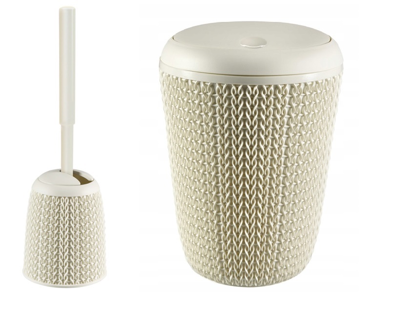 WC kefa - SADA ODPADOVÉHO KOŠA a WC KEFY Curver Knit