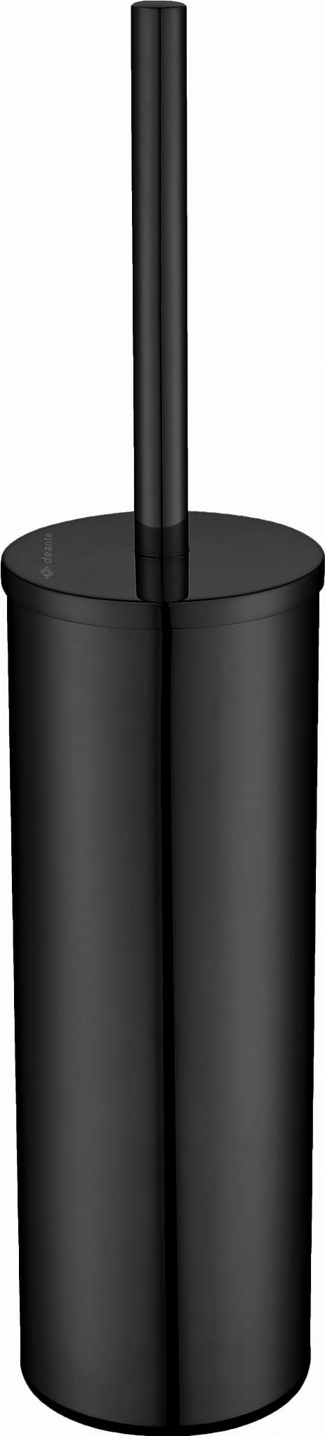 WC kefa - WC kefa s nádobkou čierna ROUND NERO Deante