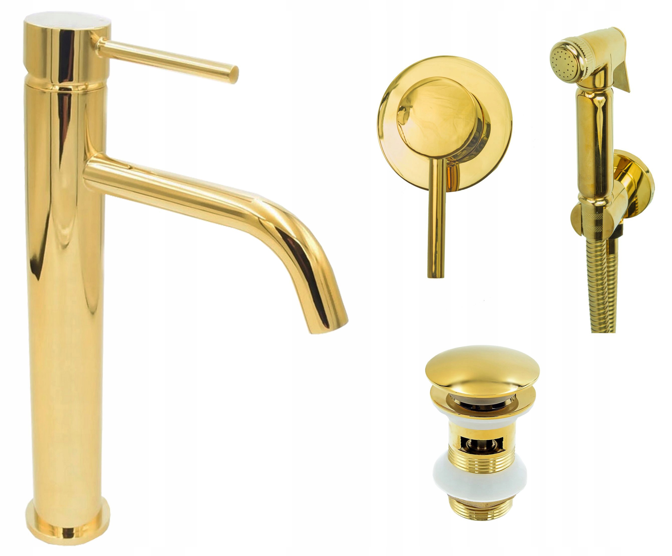 Umyvadlová batéria - ROY GOLD COUNTERTOP + BIDETOVÁ BATÉRIA