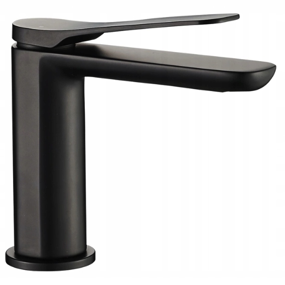 Umyvadlová batéria - Čierny faucet s nízkym umývadlom 14 cm rea