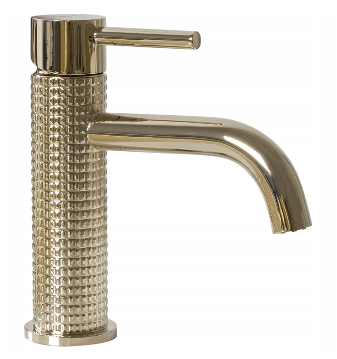 Umyvadlová batéria - Umývadlová batéria Gusto One Gold Rea Low 17 cm