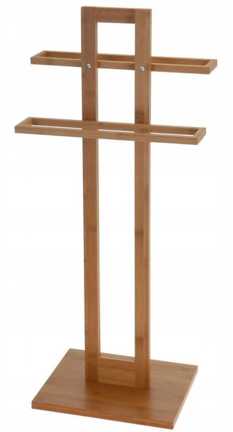 Vešiak - Vešiak na uteráky BAMBOO kúpeľňový stojan 85cm