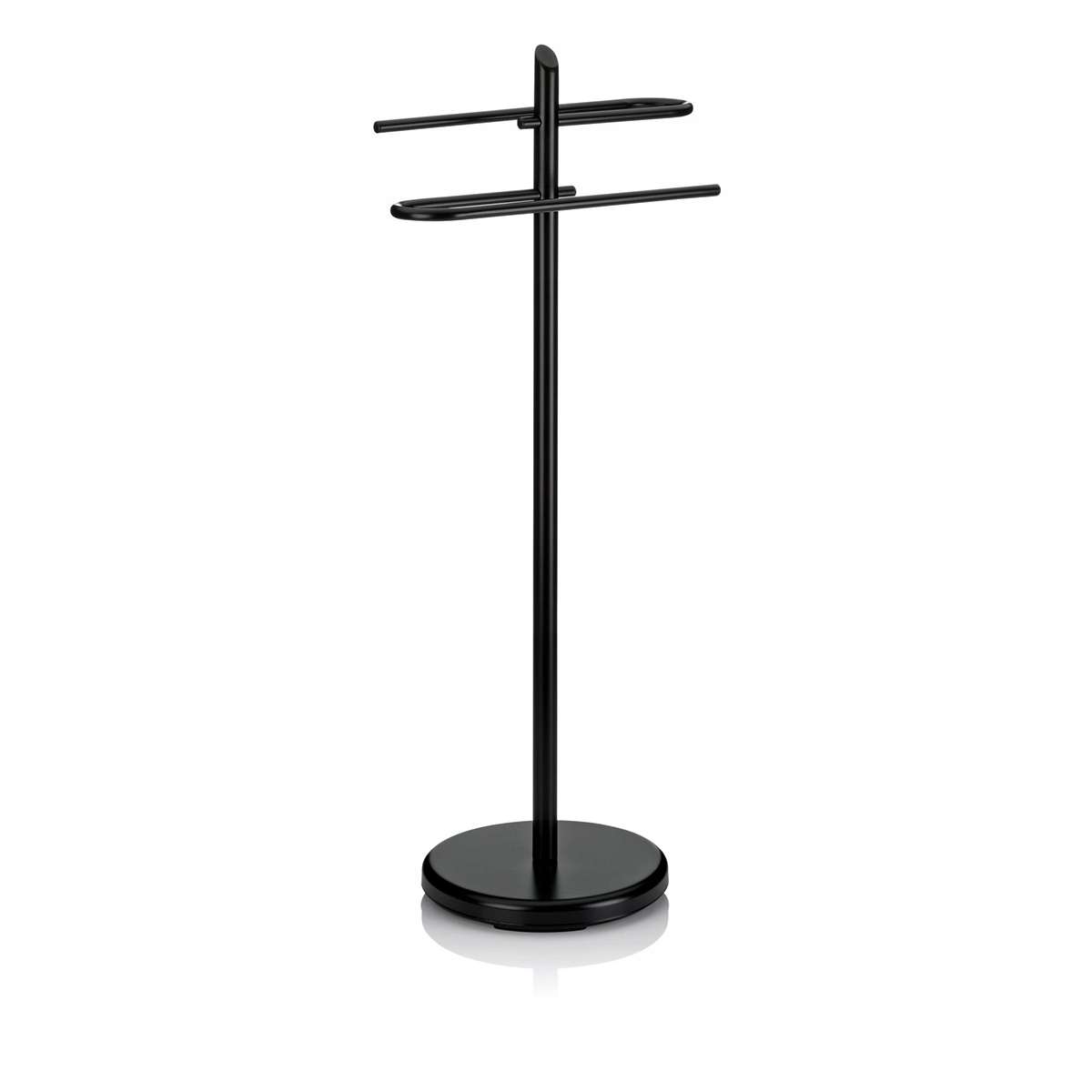 Vešiak - vešiak na uteráky, priemer 25,5 cm, výška 88 cm, čierna