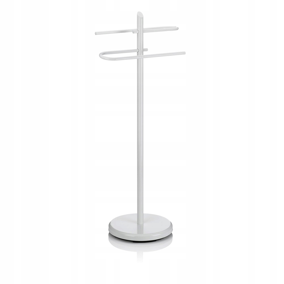Vešiak - vešiak na uteráky, priemer 25,5 cm, výška 88 cm, biely
