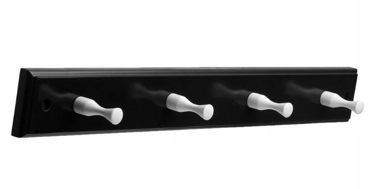 Vešiak - B&W vešiak na šaty 45cm 4 ramienka skrutka drevo