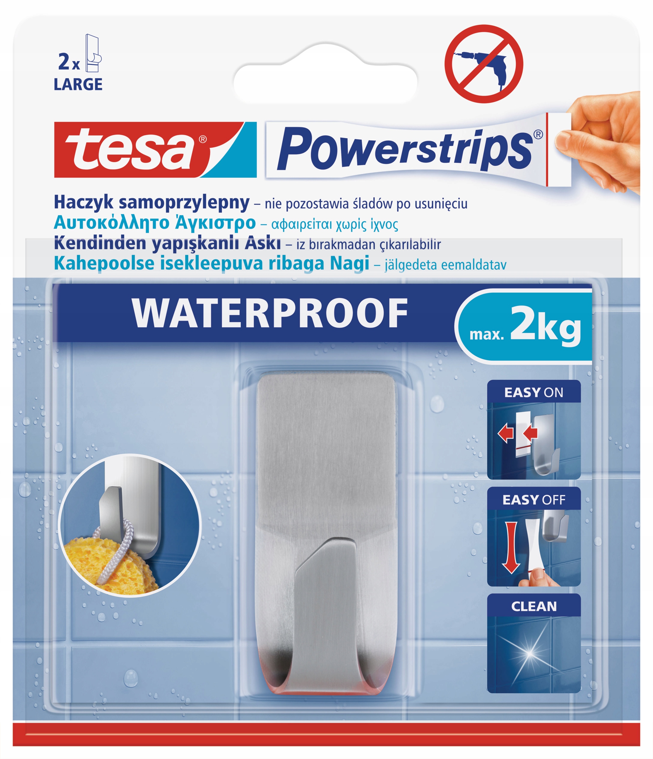 Vešiak - Samolepiaci háčik Powerstrips háčik 1 ks w. stáť6520