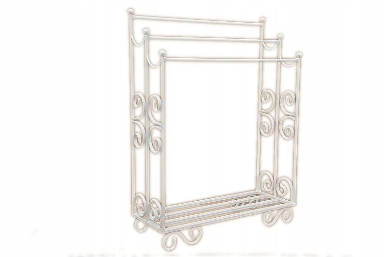 Vešiak - BIELY Záves RETRO STOJAN 60 cm