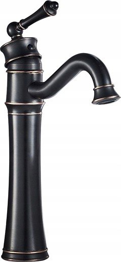 Umyvadlová batéria - Vintage starý čierny vysoký umývadlový faucet