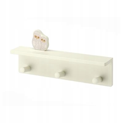 Vešiak - Vešiak IKEA KLADE s 3 gombíkmi, biely