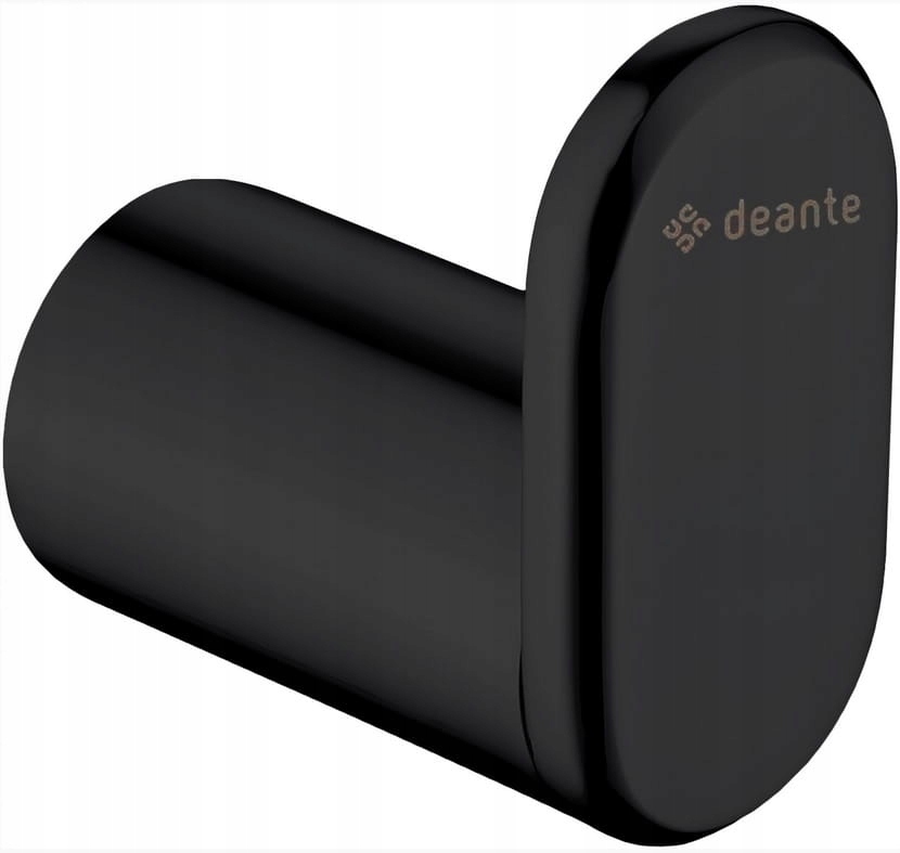 Vešiak - Jednoduchý čierny háčik ROUND NERO Deante