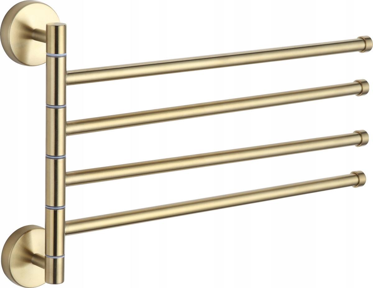 Vešiak - MEXÉNOVÝ DVOJNÁSTENNÝ RUČNÍK RACK GOLD