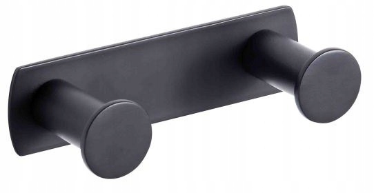 Vešiak - Stella Accessories Black Wide strip - 2 háčiky