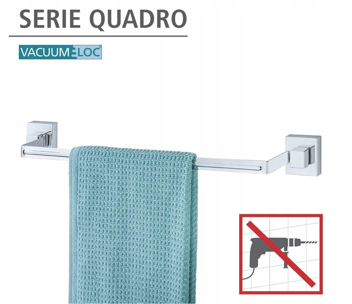 Vešiak - Držiak na uteráky WENKO Vacuum-Loc BEZ VRTANIA