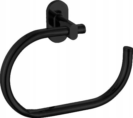 Vešiak - BLACK TOWEL RANGER SINGLE HANDLE