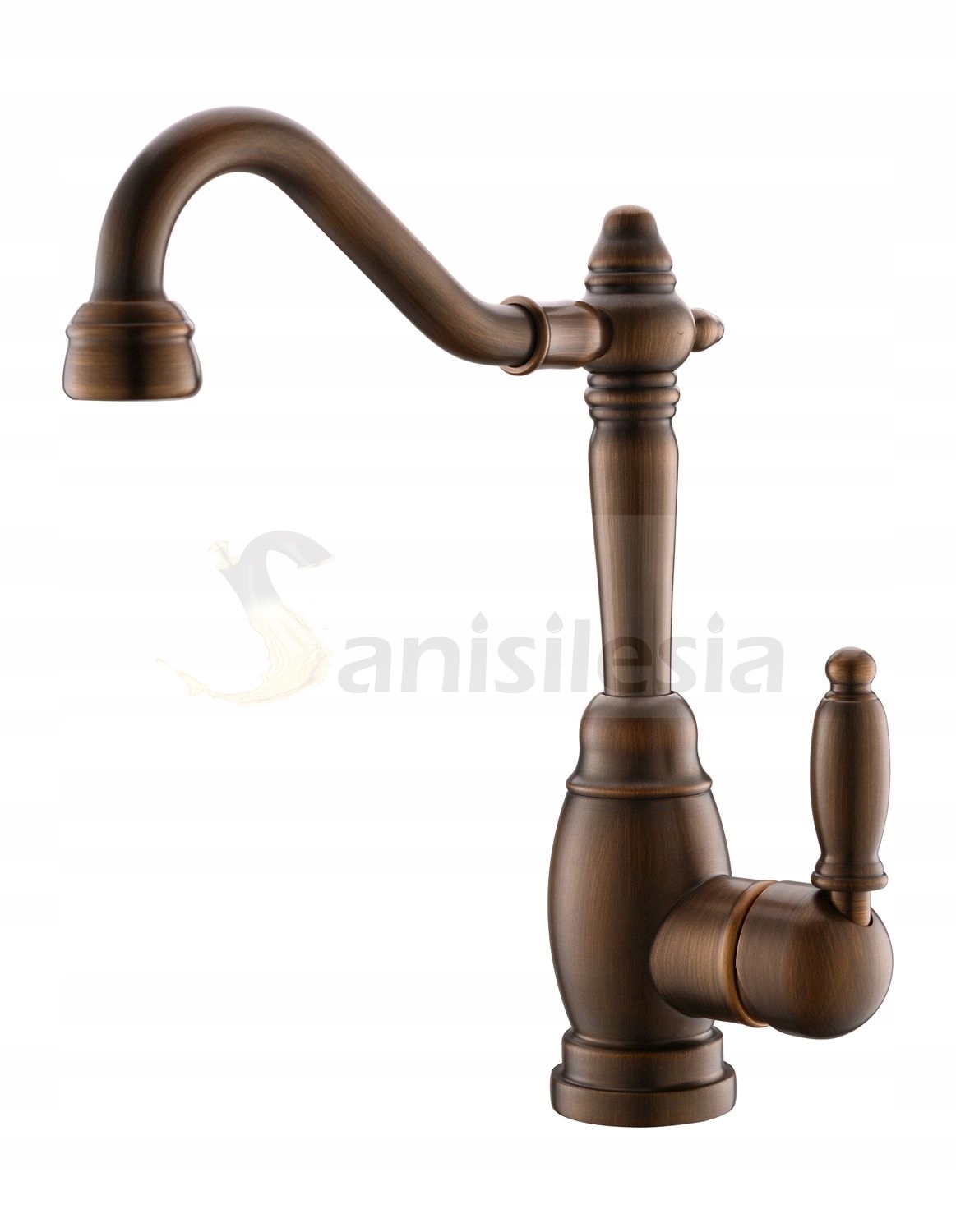 Umyvadlová batéria - Umývadlový faucet retro lara starožitná mosadz