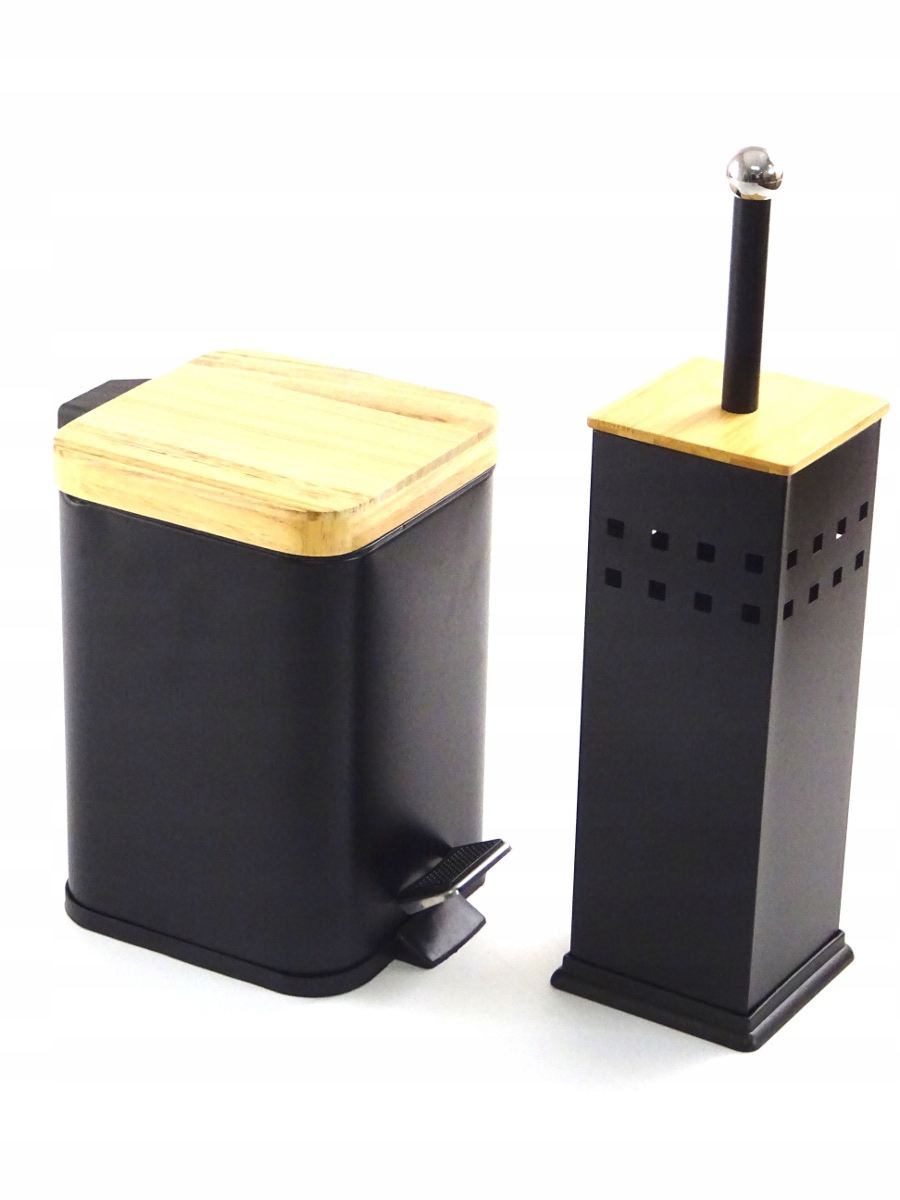 Kupelňový set doplnkov - Stojan do kúpeľne Držiak koša WC kefa 1137