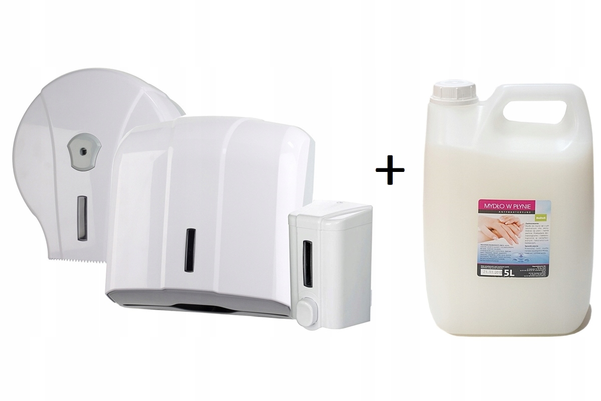 Kupelňový set doplnkov - NÁDOBA NA MYDLO + ZZ + jumbo + SOAP sada 5L