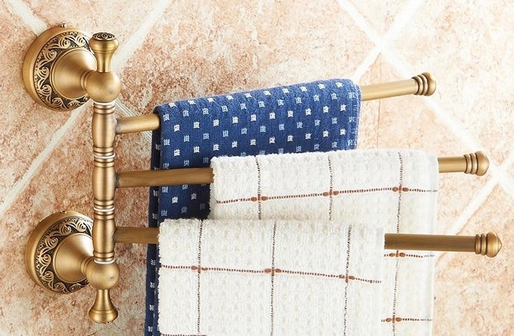 Kupelňový set doplnkov - [Rotačný stojan - 3 tyče] Zbierka starožitností