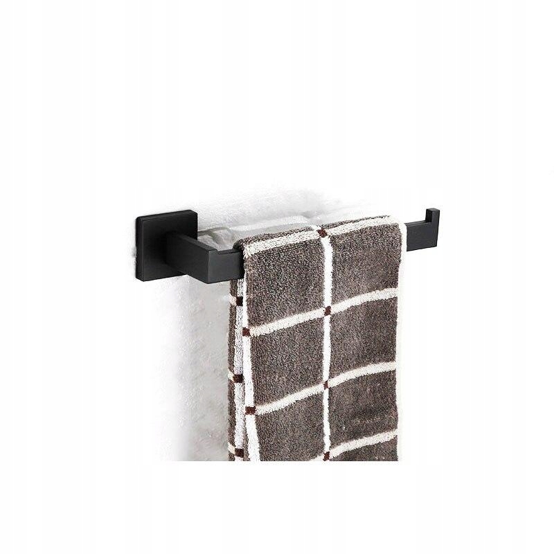 Kupelňový set doplnkov - [Black Towel Ring] Sada vybavenia