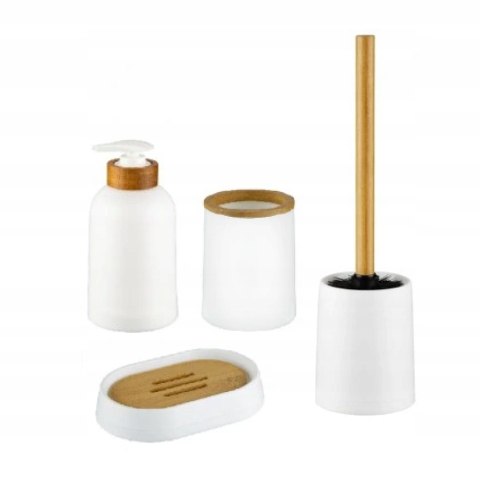 Kupelňový set doplnkov - Kúpeľňová súprava BAMBOO 4 ELEMENTS