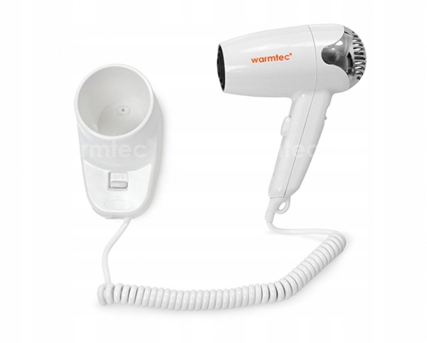 Kupelňový set doplnkov - Hotelový sušič vlasov WARMTEC P2 White 1200W