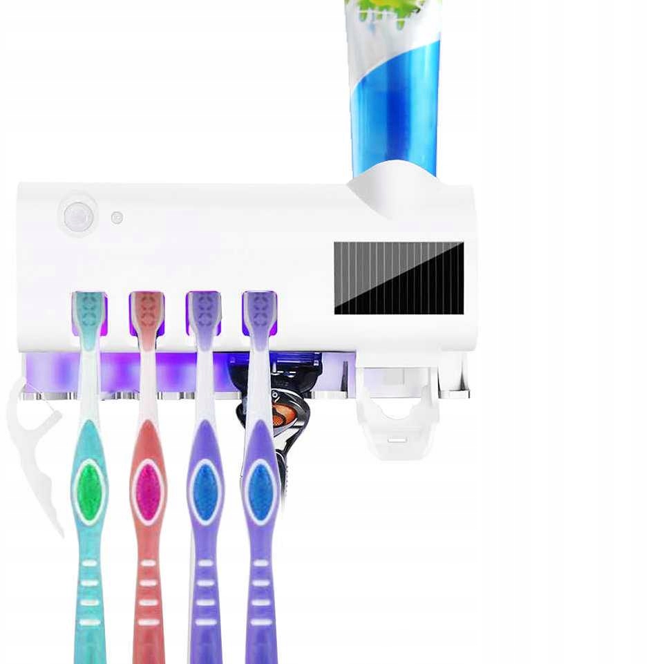 Kupelňový set doplnkov - PASTOVÝ STOJAN S KEFKAMI UV STERILIZÁTOR