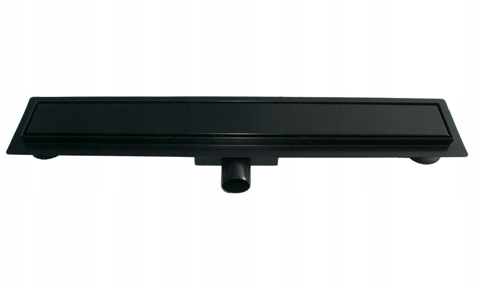 Kupelňový set doplnkov - ČIERNY LINEÁRNY ODPAD 60 cm