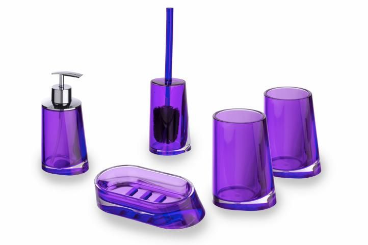 Kupelňový set doplnkov - Kúpeľňová súprava Wenko - Paradise purple
