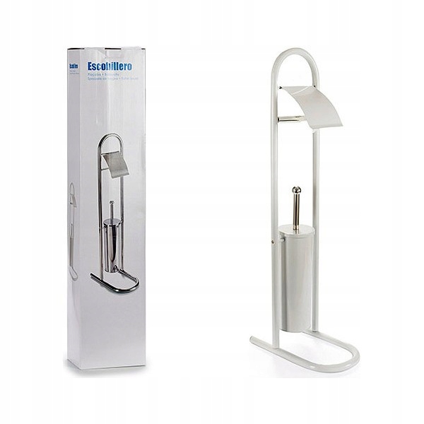 Kupelňový set doplnkov - WC kefa biela (29,5 x 80 x 17 cm)