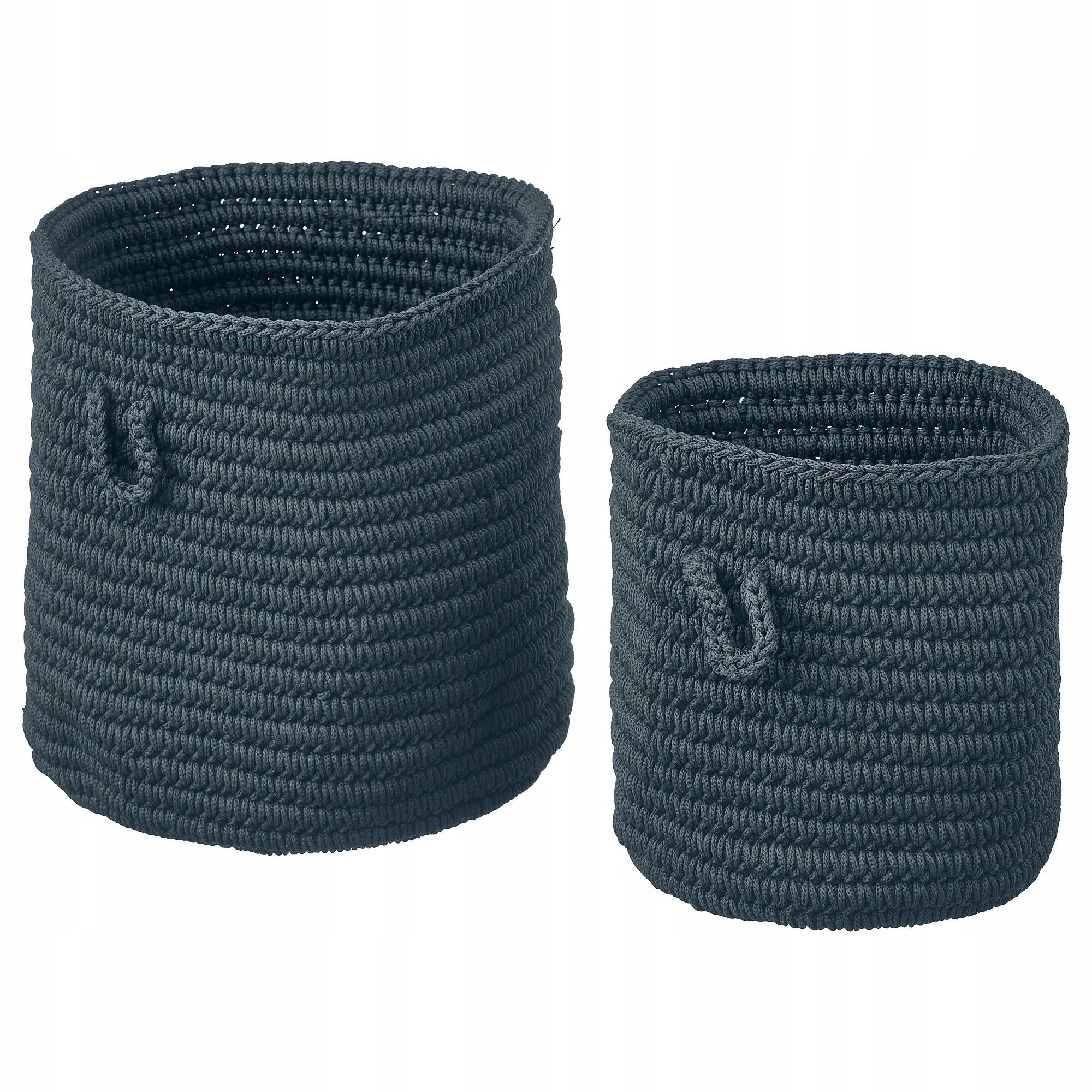 Kupelňový set doplnkov - IKEA NORDRANA Modrý kôš - 2 ks.