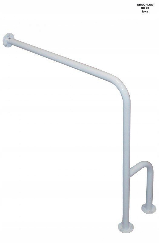 Kupelňový set doplnkov - Zábradlie ERGOPLUS STENOVÁ PODLAHA 80x80CM VĽAVO