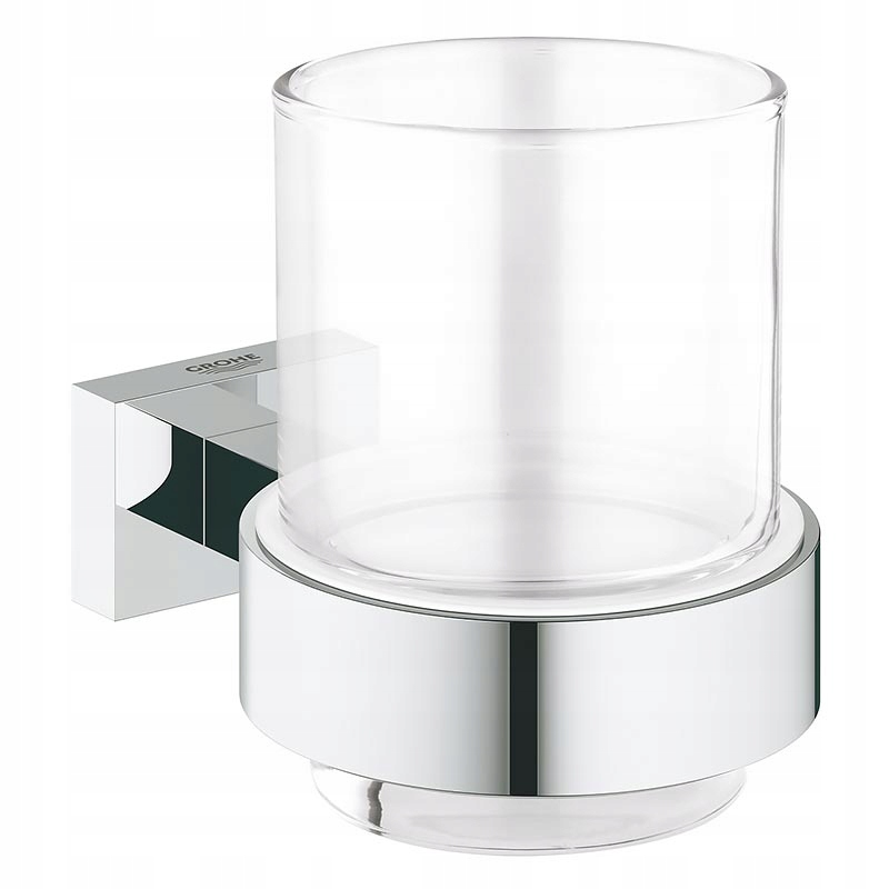 Kupelňový set doplnkov - Grohe Essentials Cube - sklo s rukoväťou, chróm