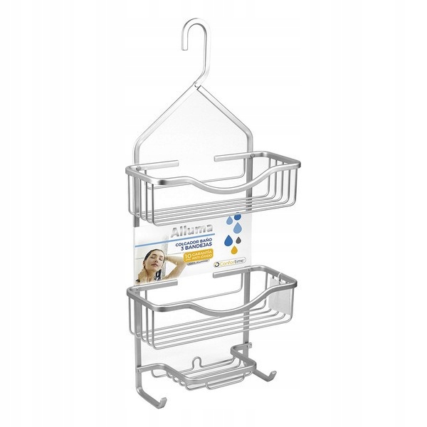 Kupelňový set doplnkov - Stojan na organizér pre Bath Confortime Aluminium (27