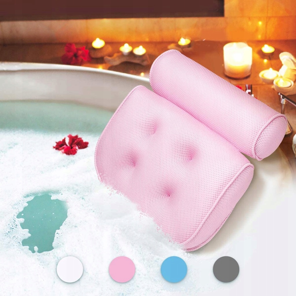 Kupelňový set doplnkov - Vankúšový vankúš 3D Spa Cushion Pink