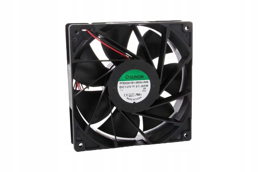 Kupelňový ventilátor - SUNON DC KULOVÝ VENTILÁTOR 12V 140x140mm 405m3 / h