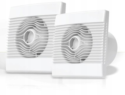 Kupelňový ventilátor - Tichý ventilátor do kúpeľne pre domácnosť 100 mm časovač