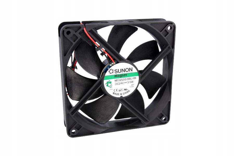 Kupelňový ventilátor - SUNON DC VAPO VENTILÁTOR 24V 120x120x25mm 158m3 / h