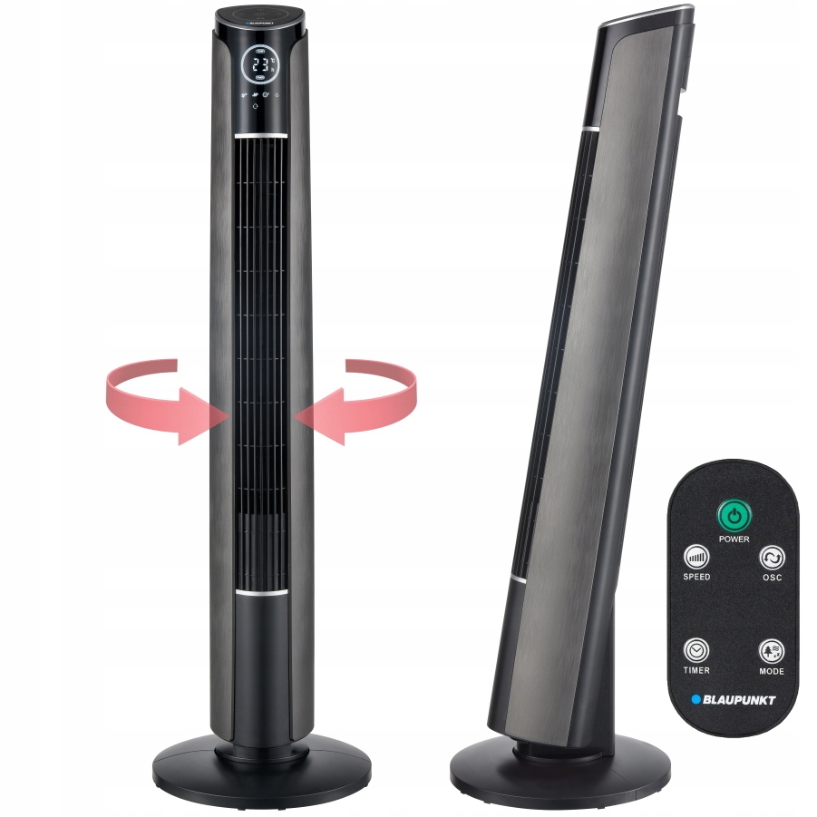 Kupelňový ventilátor - Vežový ventilátor BLAUPUNKT AFT801 na podlahe